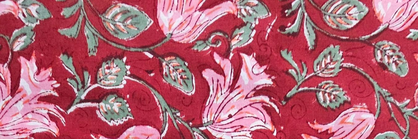 Cardinal Pink Block Print Collection