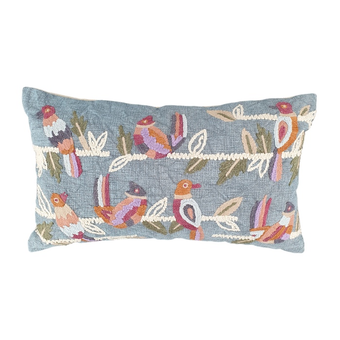 Sisters Embroidered Cushion Cover