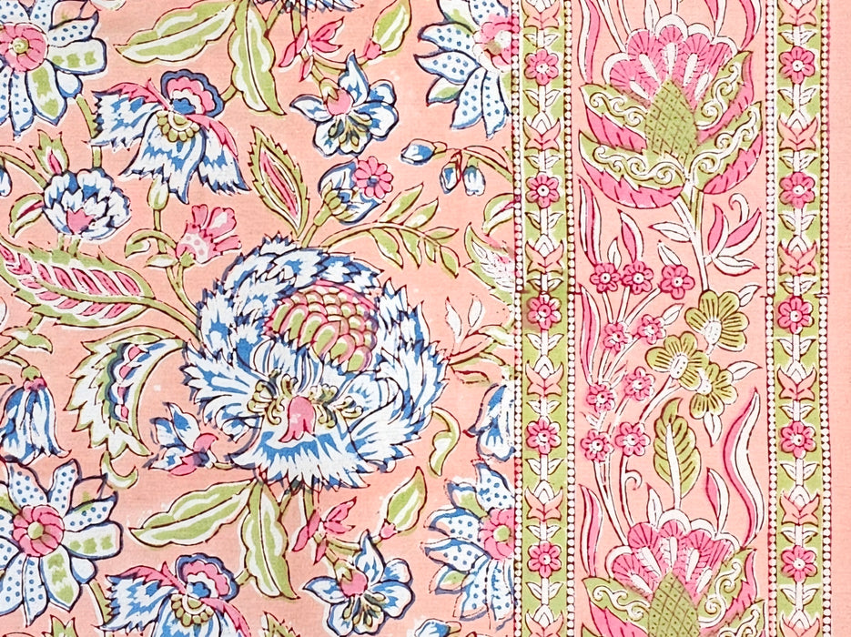 Block Print Tablecloth 110 x 110 cm