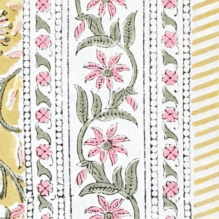 Block Print Tablecloth 110 x 110 cm