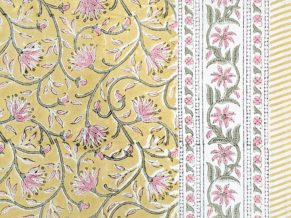 Block Print Tablecloth 110 x 110 cm