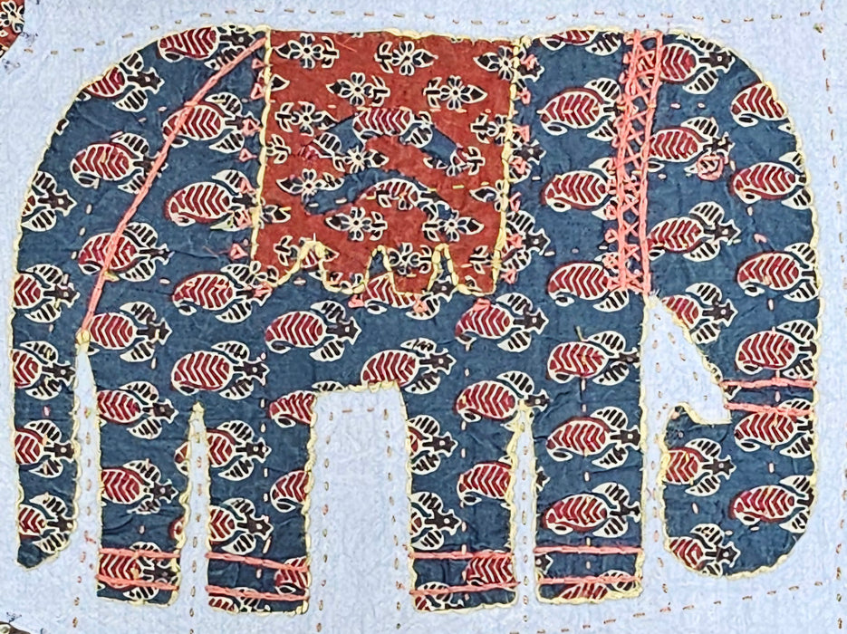 Applique Elephant Throw