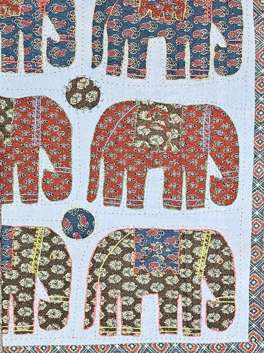 Applique Elephant Throw