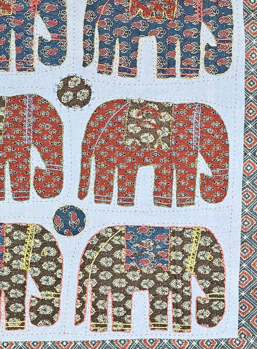 Applique Elephant Throw