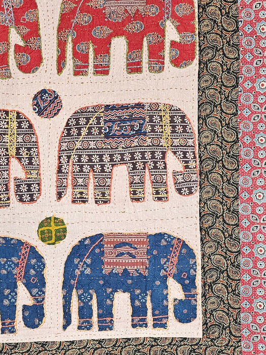 Applique Elephant Throw