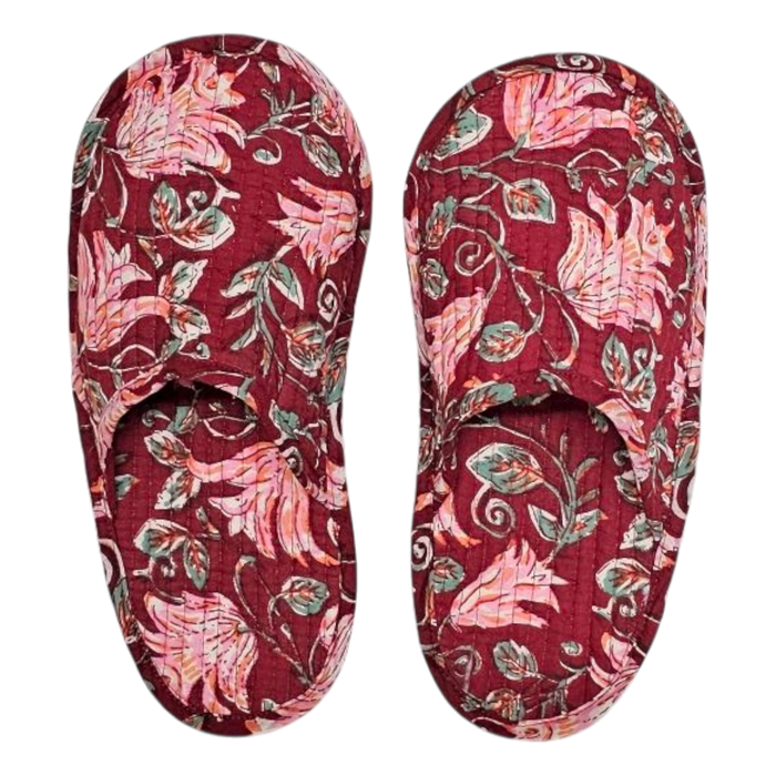 Travel Slippers - Cardinal Pink