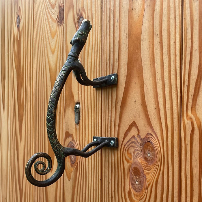 Curly Tail Green Brass Handle