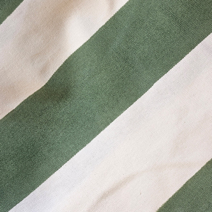Cotton Apron - Iguana Green Stripes Design