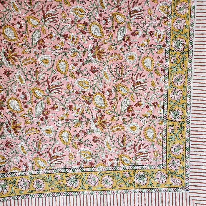 Block Print Tablecloth 110 x 110 cm