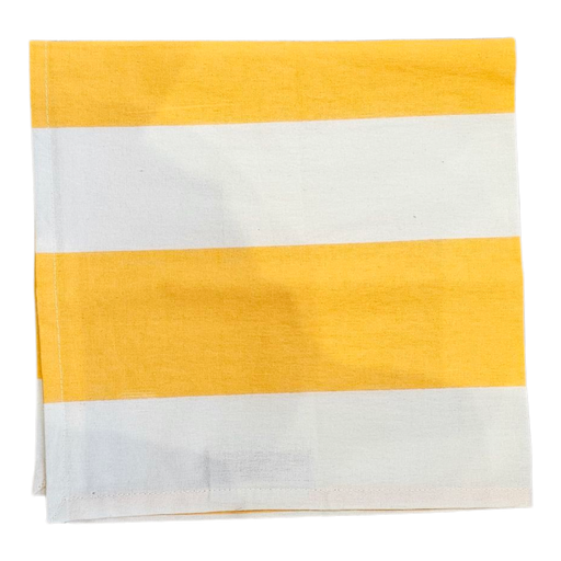Block Print Cotton Napkins - Sunshine Stripe