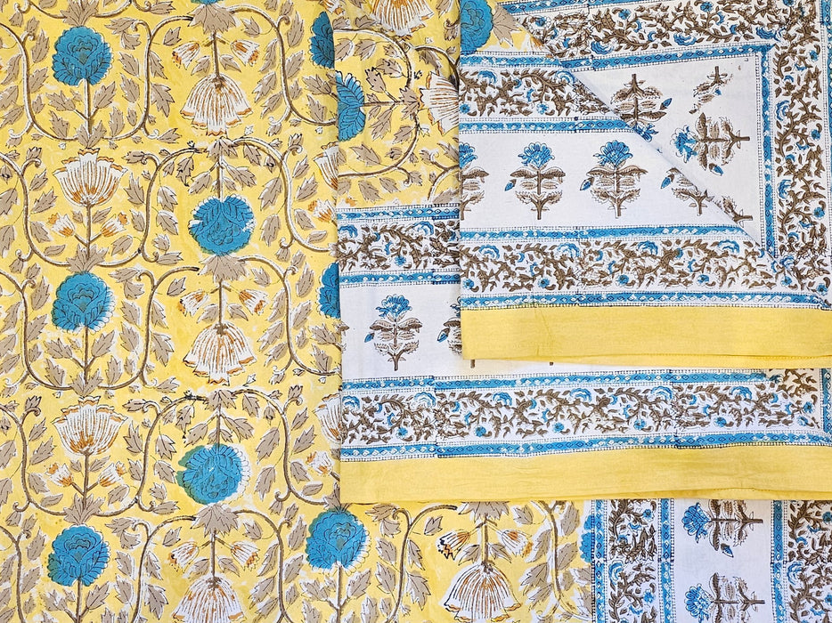 Block Print Cotton Tablecloth