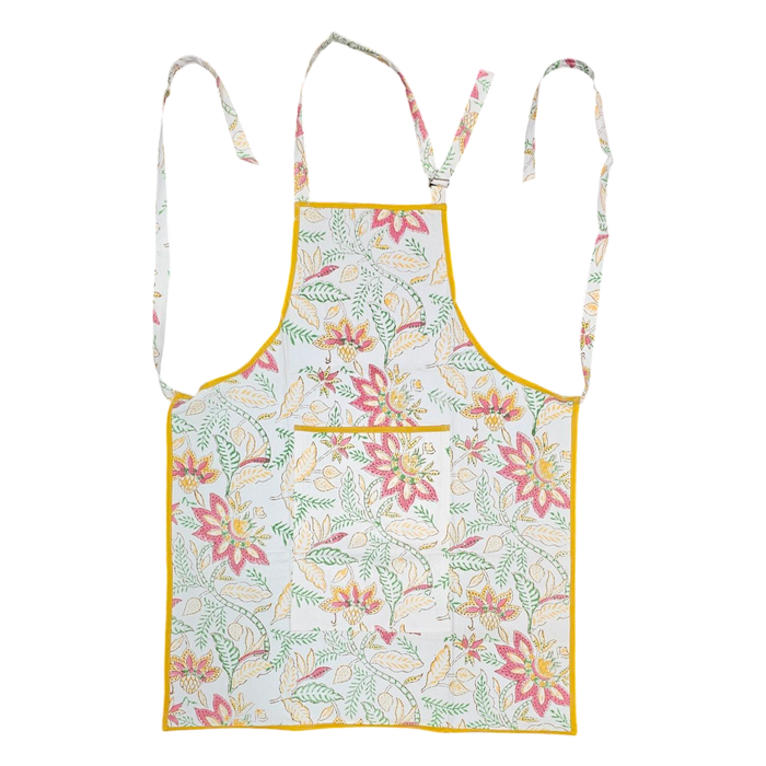 Cotton Apron - Golden Sunshine Floral Design
