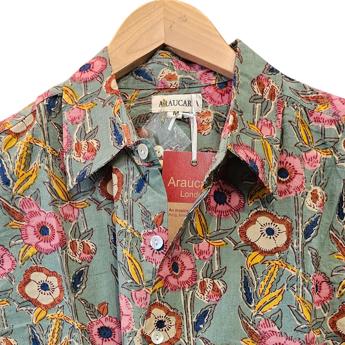 Block Print Shirt - Forest Meadow