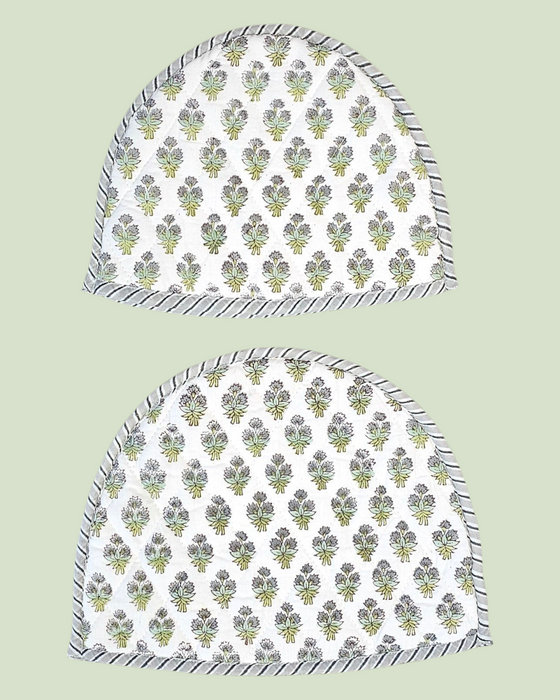 Bouquet Block Print Tea Cosy