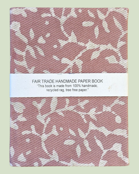 Dusty Pink Block Print Notebook