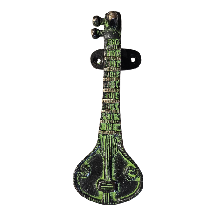 Green Sitar Brass Handle