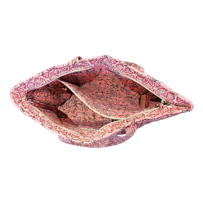 Strawberry Cream Quilted Shoulder Bag