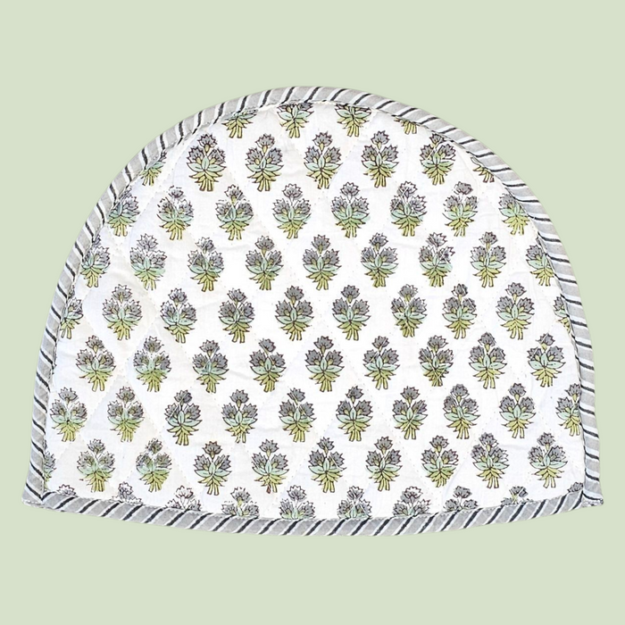 Bouquet Block Print Tea Cosy