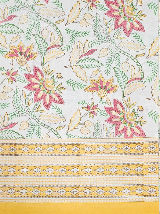 Block Print Tablecloth - Sunshine Floral Design