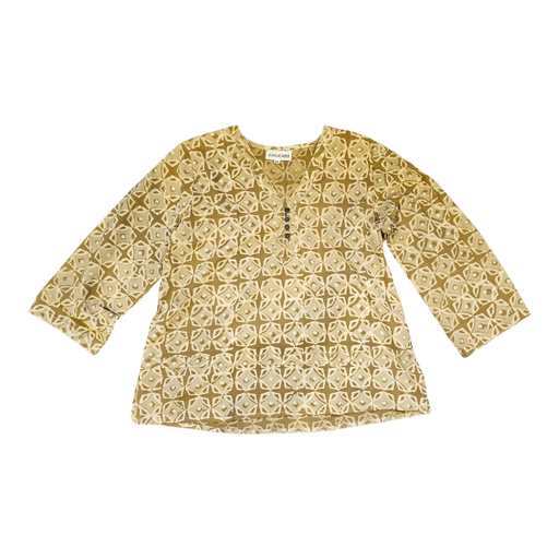 Dabu Print Cotton Top - Café Linen Design