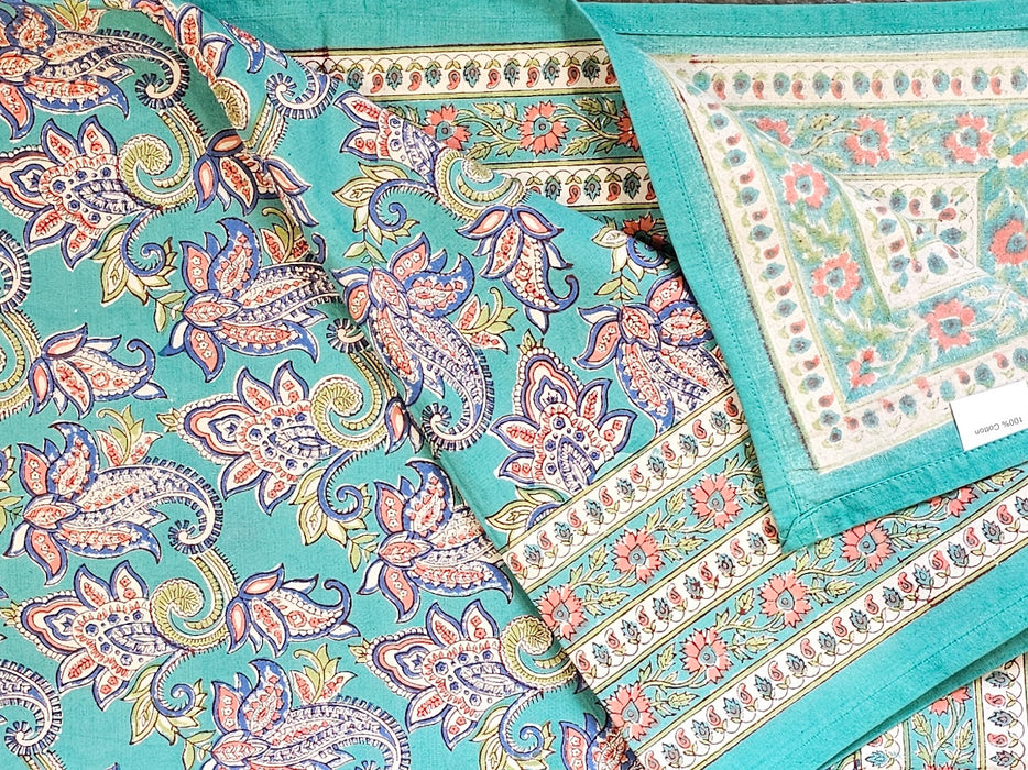Block Print Cotton Tablecloth