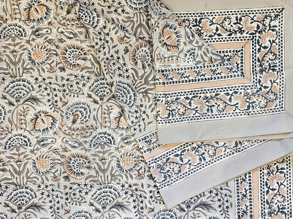 Block Print Cotton Tablecloth