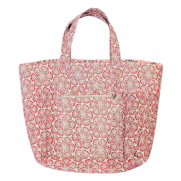 Strawberry Cream Quilted Shoulder Bag