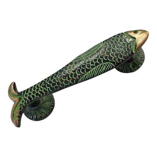 Green Fish Brass Handle (L)