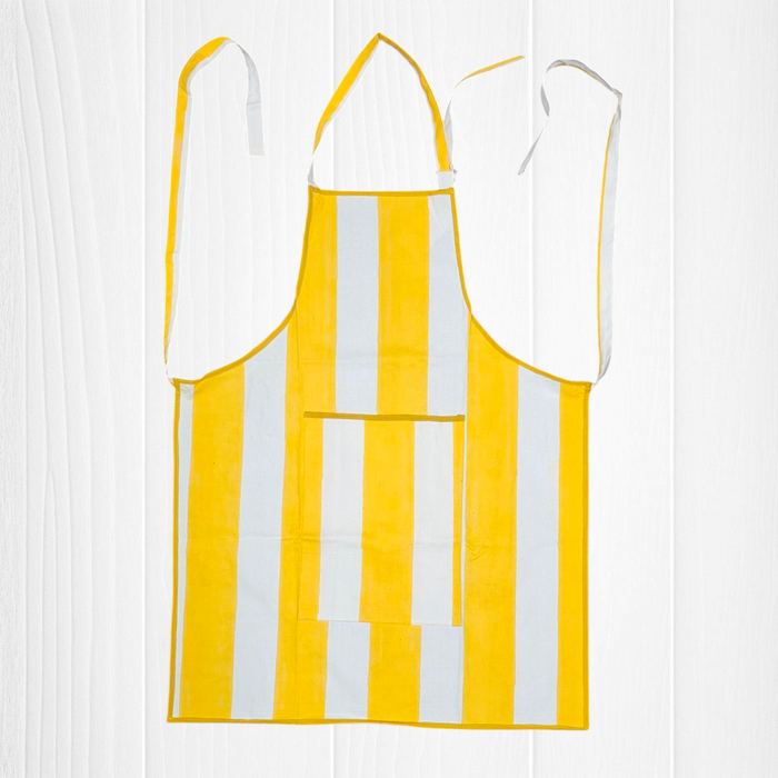 Cotton Apron - Sunshine Stripes Design