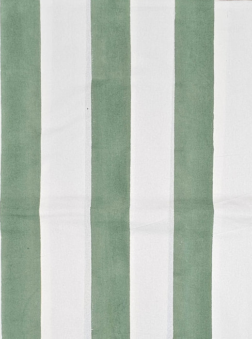 Block Print Tablecloth - Iguana Stripes Design