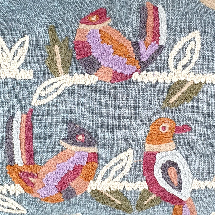 Sisters Embroidered Cushion Cover