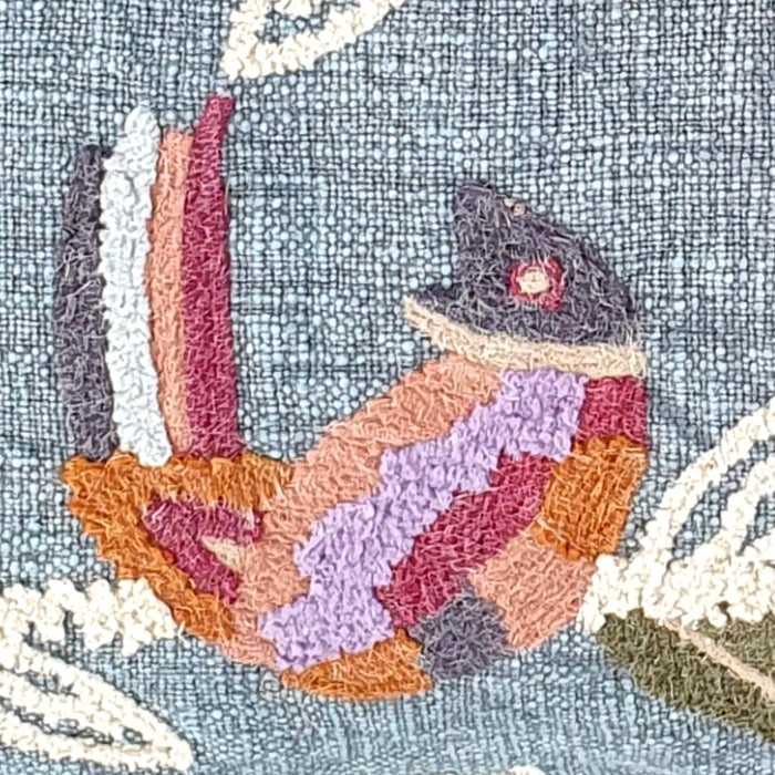 Sisters Embroidered Cushion Cover