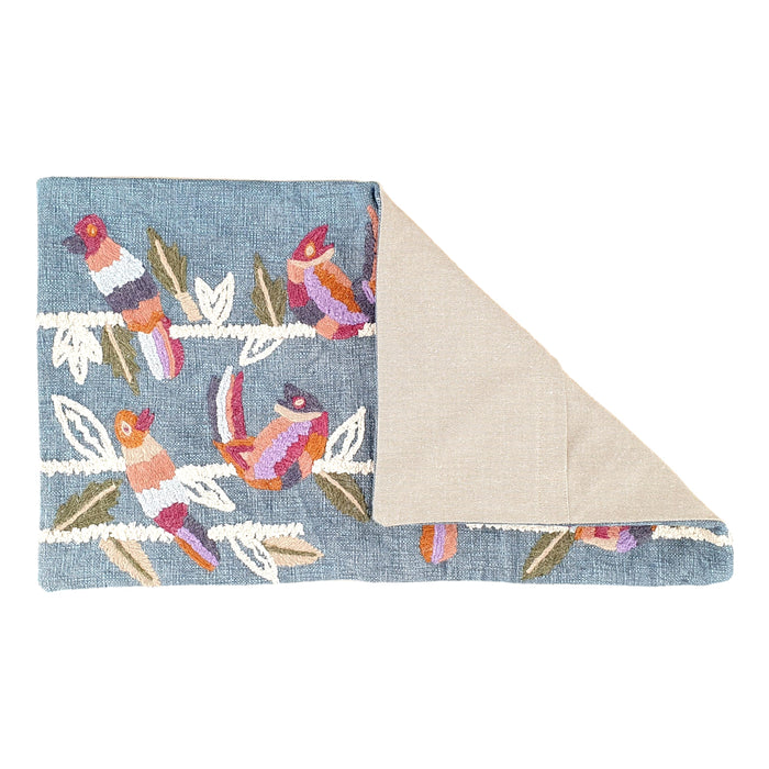 Sisters Embroidered Cushion Cover