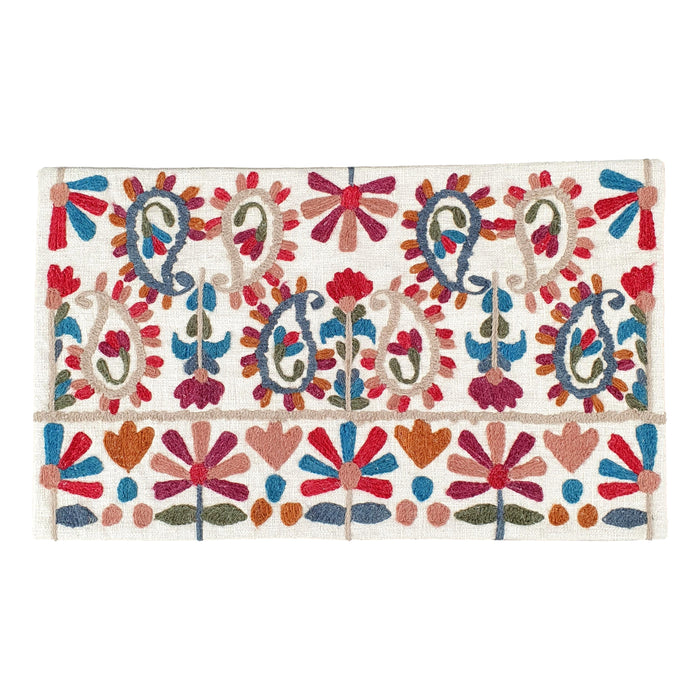 Paisley Embroidered Cushion Cover