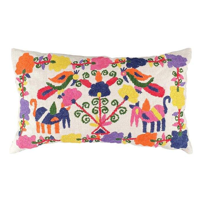 Naive Embroidered Cushion Cover