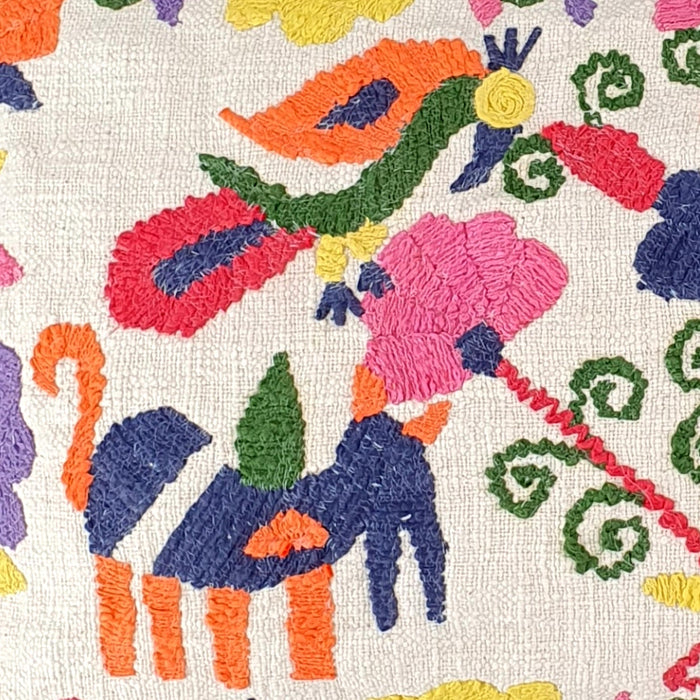 Naive Embroidered Cushion Cover