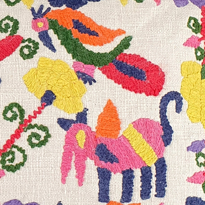 Naive Embroidered Cushion Cover