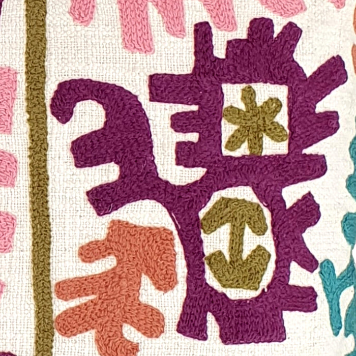 Abstract Embroidered Design Cushion Cover