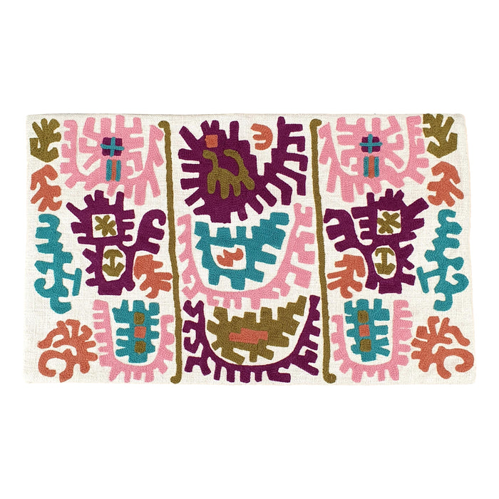 Abstract Embroidered Design Cushion Cover