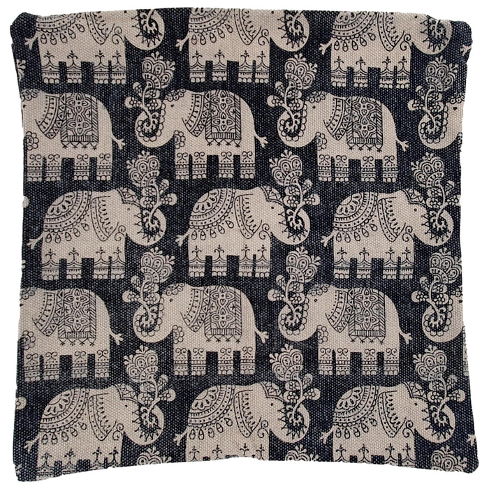 Handloom Cushion Cover - Elephant