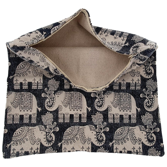 Handloom Cushion Cover - Elephant