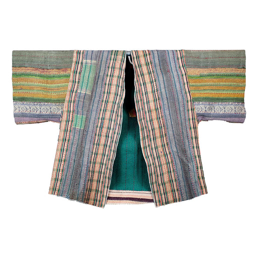 Vintage Cotton Kantha Kimono | Textile Art
