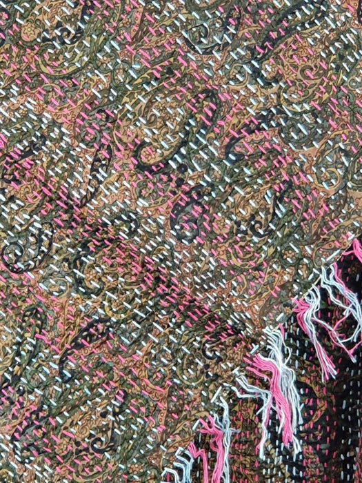 Reversible Silk Kantha Scarf