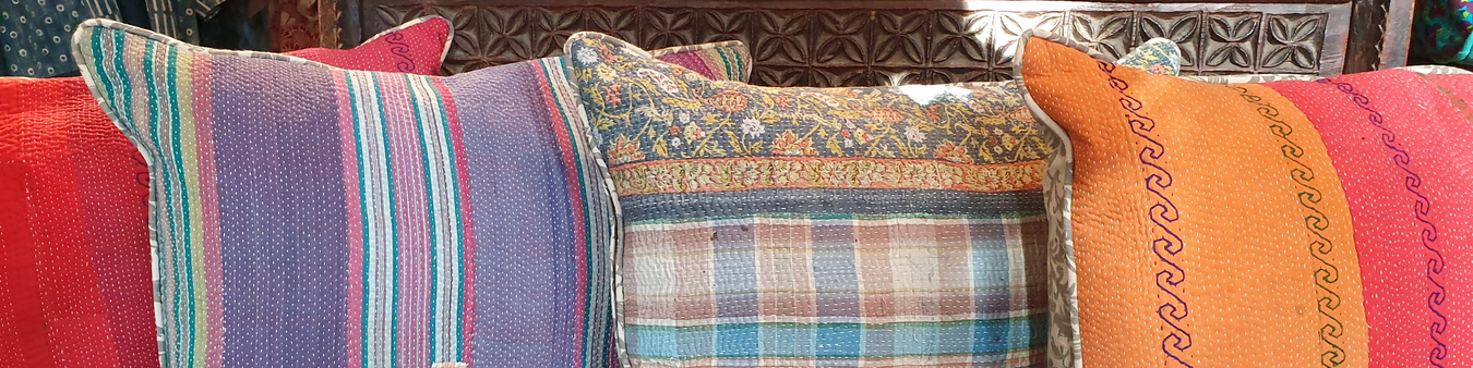 Cotton Kantha Cushions