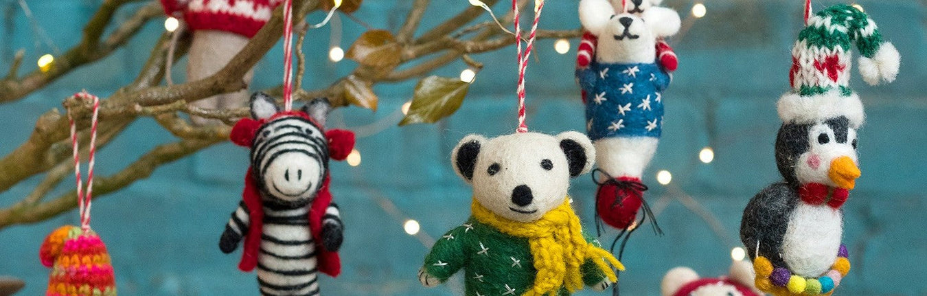 Christmas Felt Decorations from Nepal