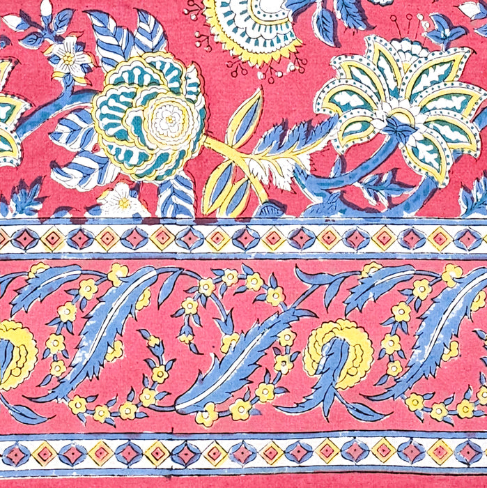 Lalbagh Block Print Tablecloth | 110 x 110 cm