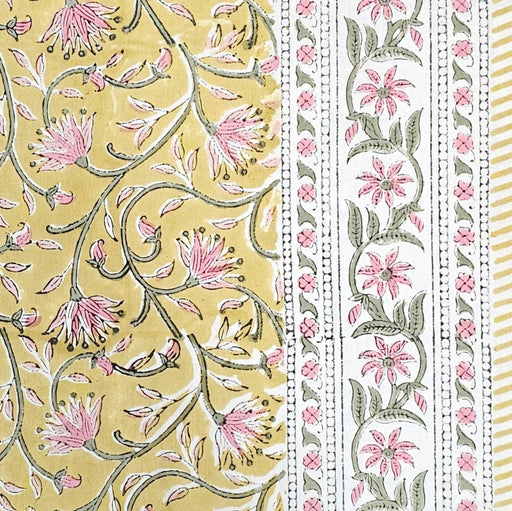 Block Print Tablecloth 110 x 110 cm