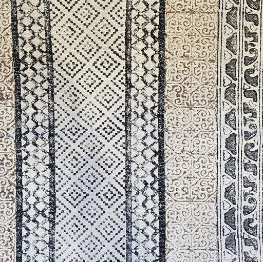 Small Block Print Dhurrie (60 x 90 cm))