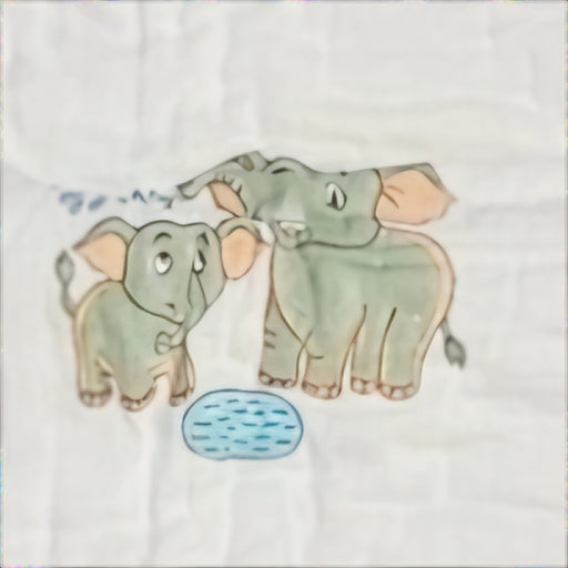 Green Elephant Baby Quilt