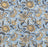 Block Print Cotton Tablecloth - Blue, Brown and Yellow